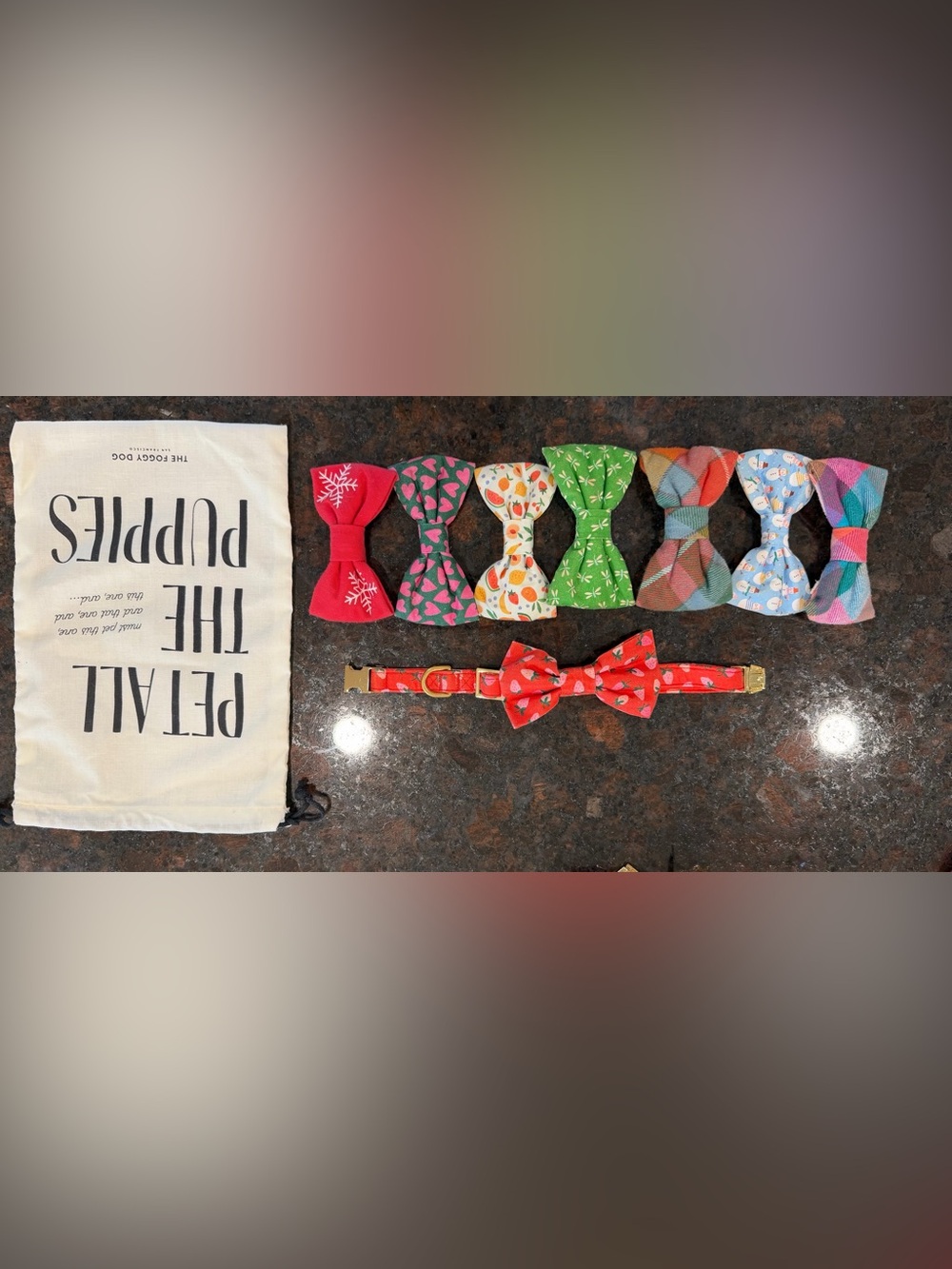 The Foggy Dog set of small bow ties for each season